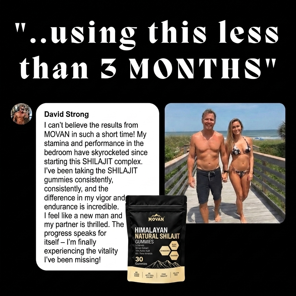 MOVAN Shilajit + Ashwagandha Advanced Men’s Formula