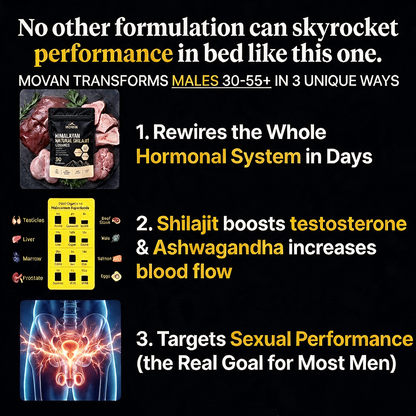 MOVAN Shilajit + Ashwagandha Advanced Men’s Formula